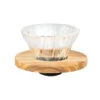 Hario V60 Glas Dripper 01 - Olive Wood -Bestes Café Geschäft 102969 102969 hario v60 glass dripper 01 olive wood neuneu