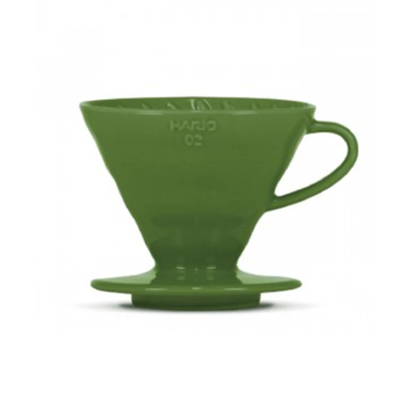 Hario V60 Coffee Dripper Keramik 02 Dark Green 3 Hario V60 Coffee Dripper Keramik 02 Dark Green
