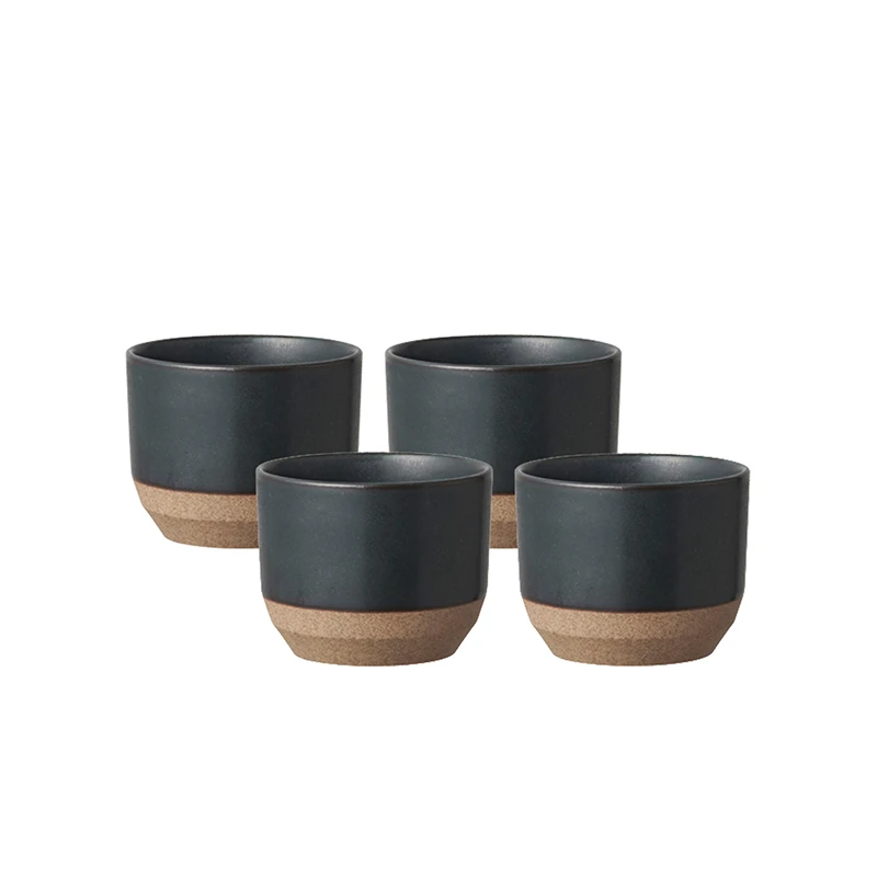 Kinto Little Mug Keramik Schwarz 4 Stück 3 Kinto Little Mug Keramik Schwarz 4 Stück