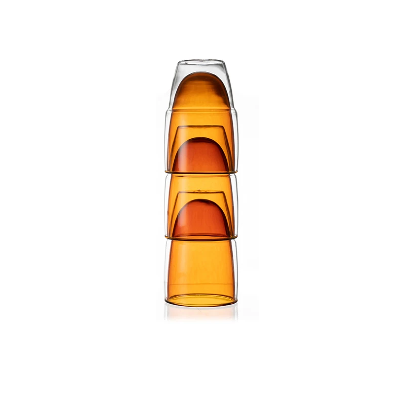 Stack Thermo Glass 300 Ml Semi-Amber 4 Stack Thermo Glass 300 Ml Semi-Amber – Bild 2